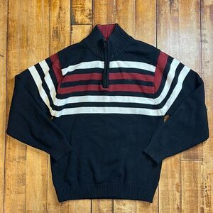 Dockers sweater size 14 to 16 quarter zip knit sweater pull over Cotton Spring